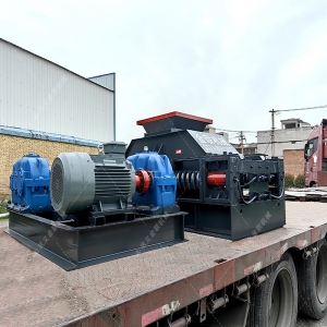 2PG800x600中型直連式對輥破碎機(jī)發(fā)往廣西  